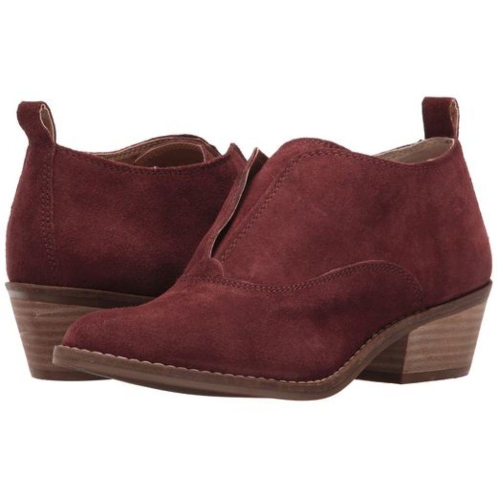 NEW Lucky Fimberly Booties in Sable Rust Suede 7